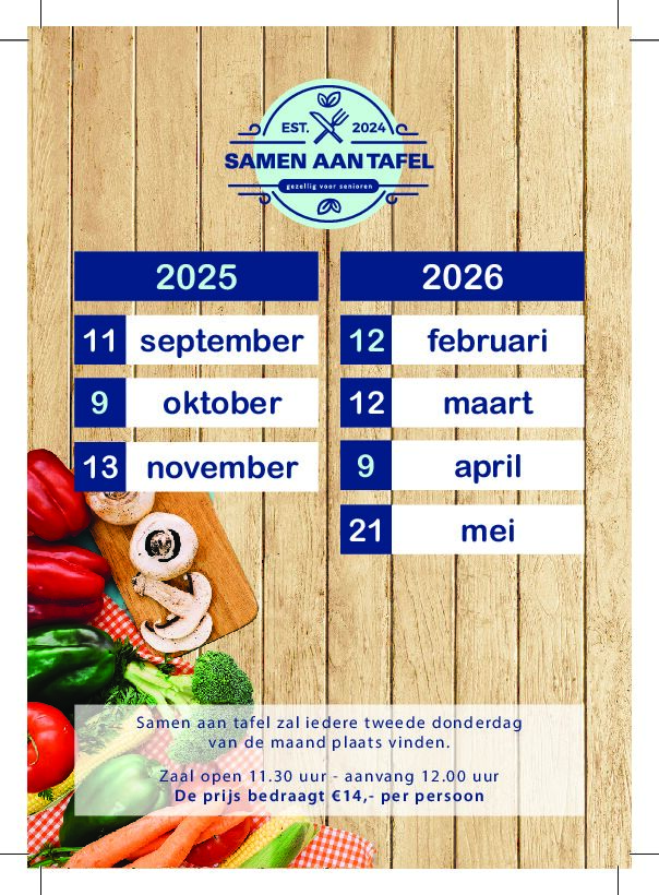 Samen aan Tafel 2025-2026